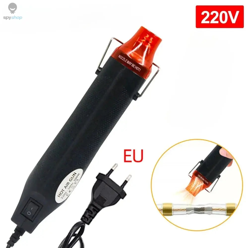 220/110V Hot Air Gun DIY Tool Heat Electric Power Tool Mini Soldering Temperature Crafts Blower with Supporting Seat Shrink