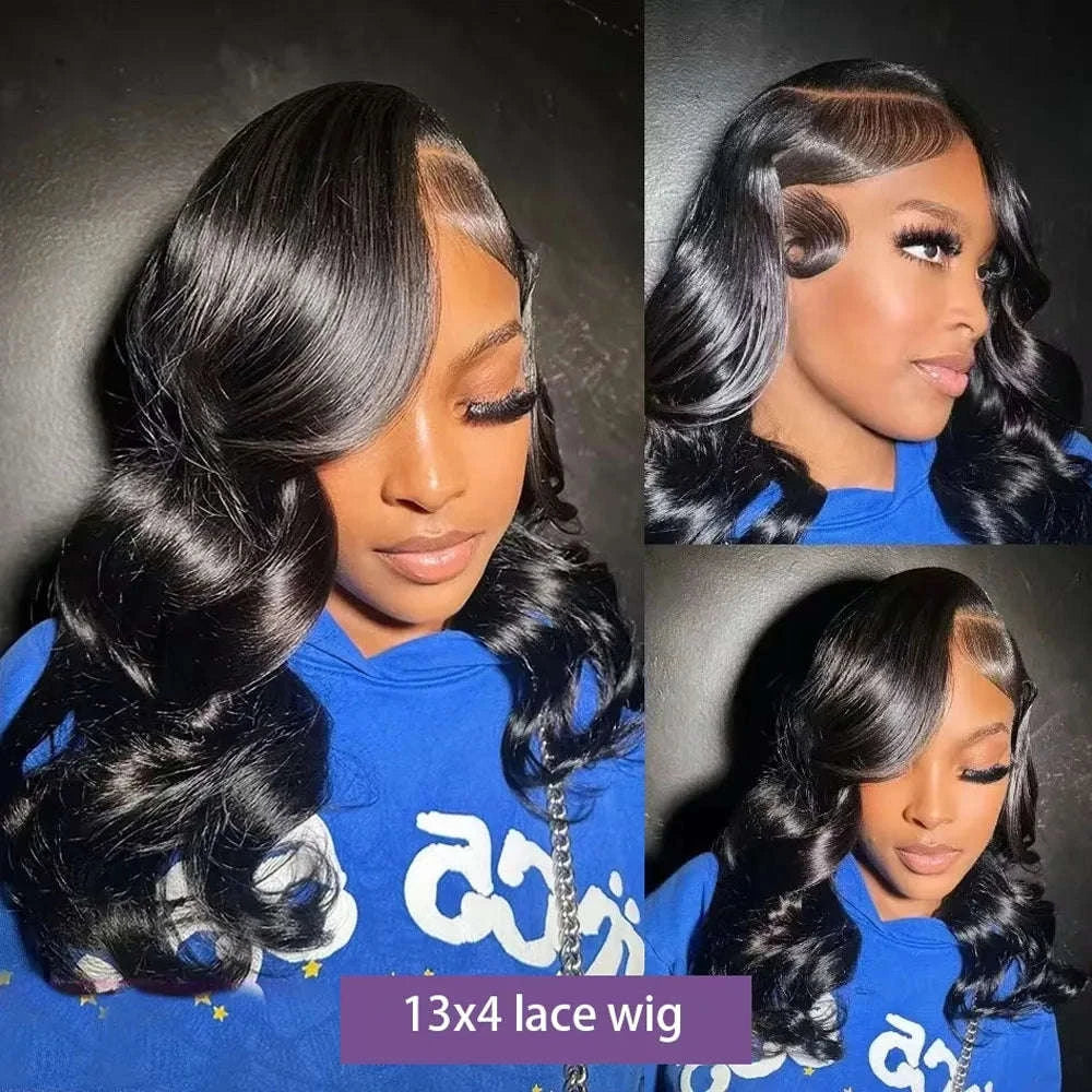 220% Density Body Wave Glueless Human Hair Bob Wig-13X4 Lace Bob Wig / 8inches / 220%|United States