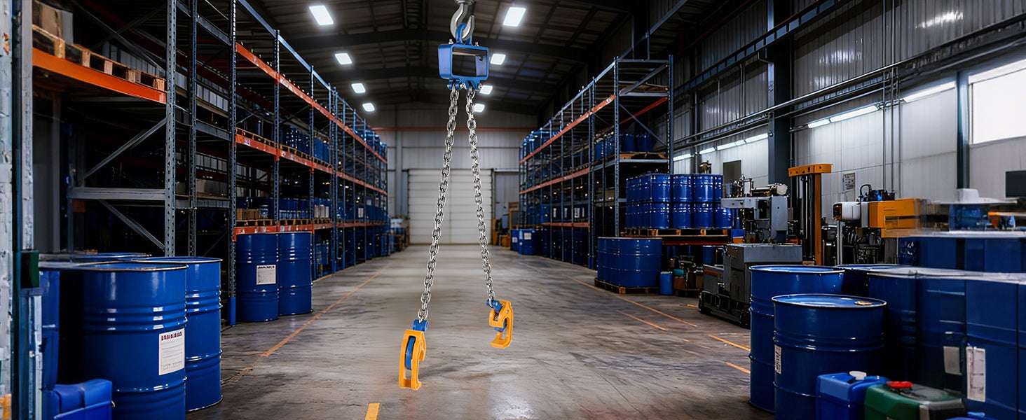 2200 lb Drum Lifting Chain Sling G80 with Security Hook-2200LBS / United States
