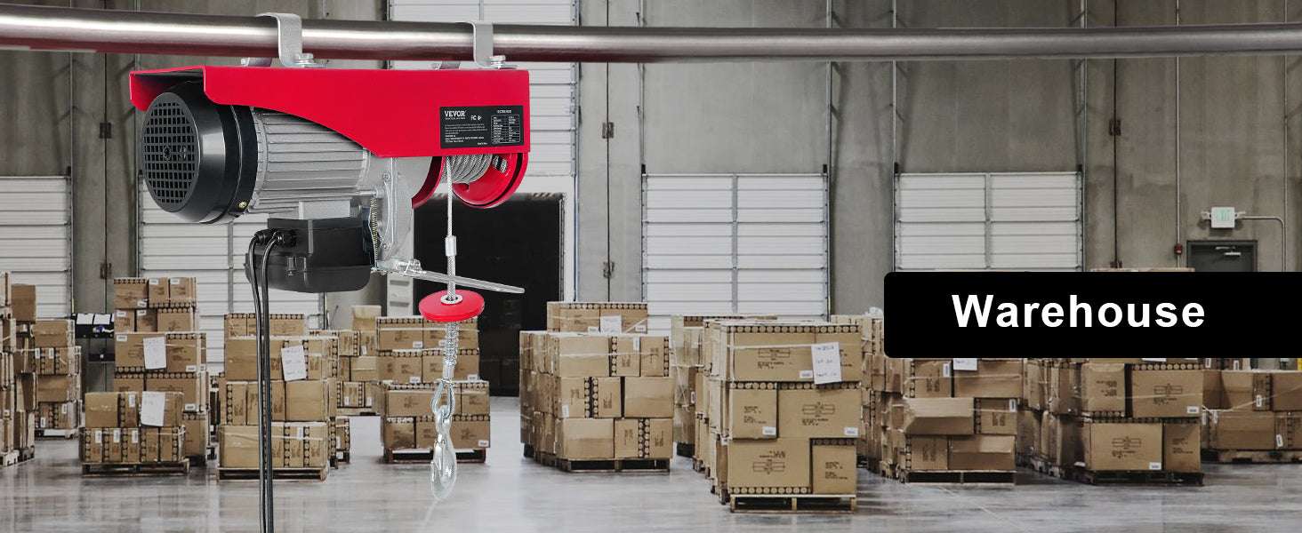 2200 lbs Electric Hoist with 40ft Cable & Wired Remote Control-2200 lbs Wired / spain