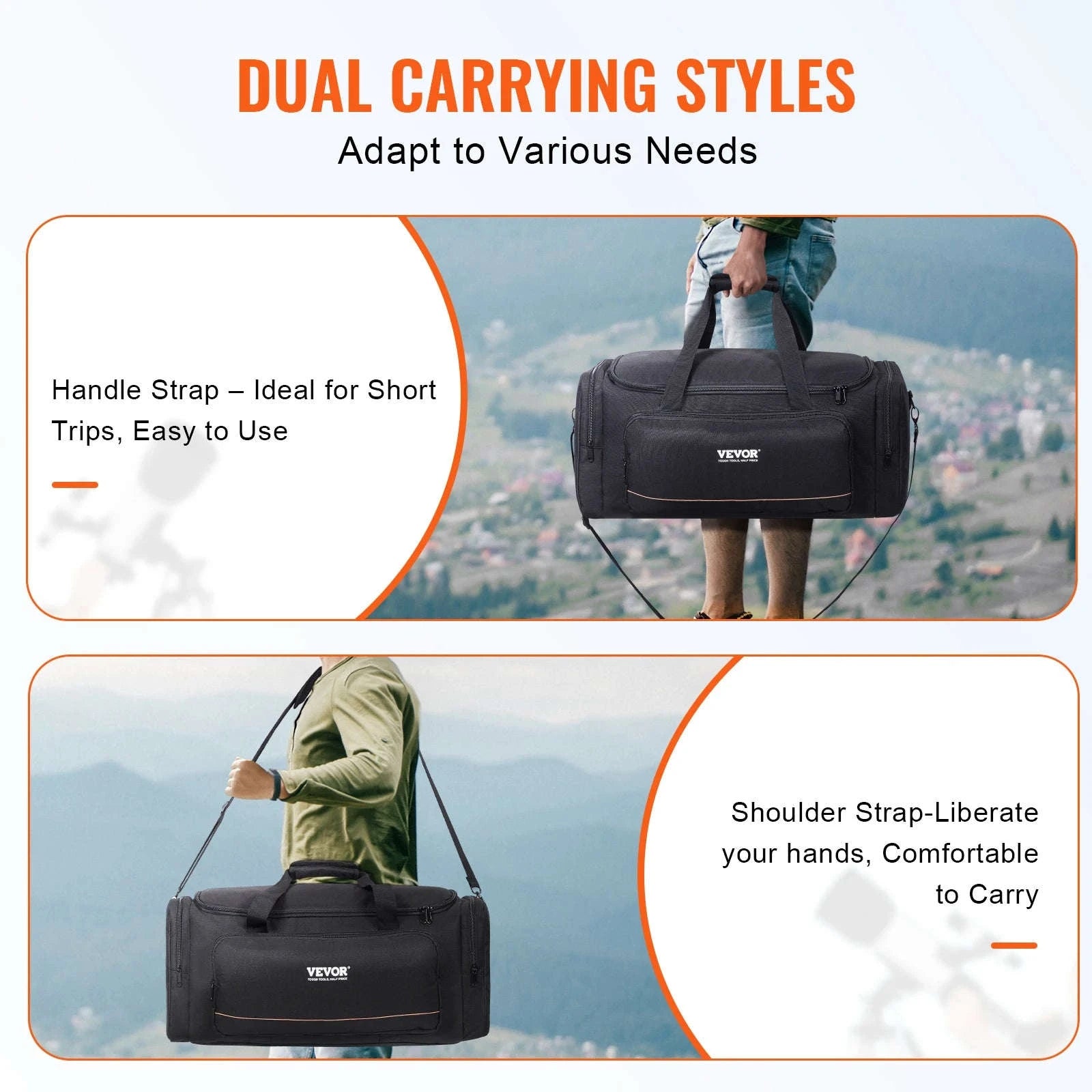 22in Shock-Absorb Telescope Storage Bag with Fixed Buckles, Multi-Pocket & Detachable Divider-M Backpack / United States