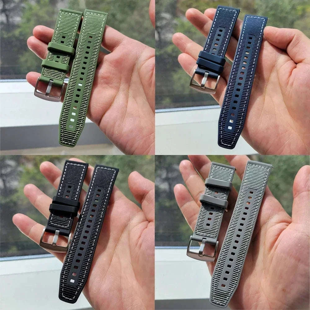 22mm Woven Braid Belt Strap for Huawei Watch GT4-Blue