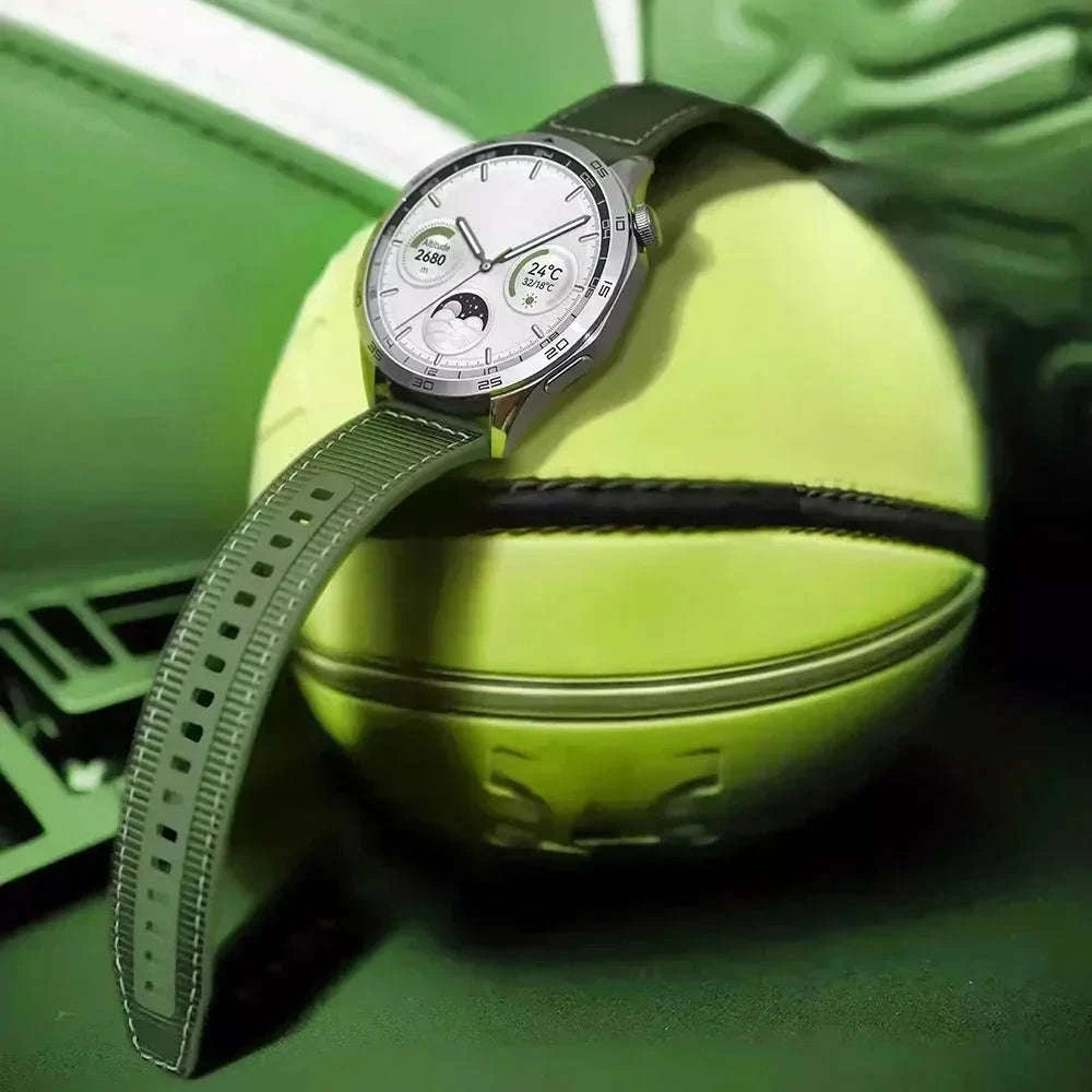 22mm Woven Braid Belt Strap for Huawei Watch GT4-Blue