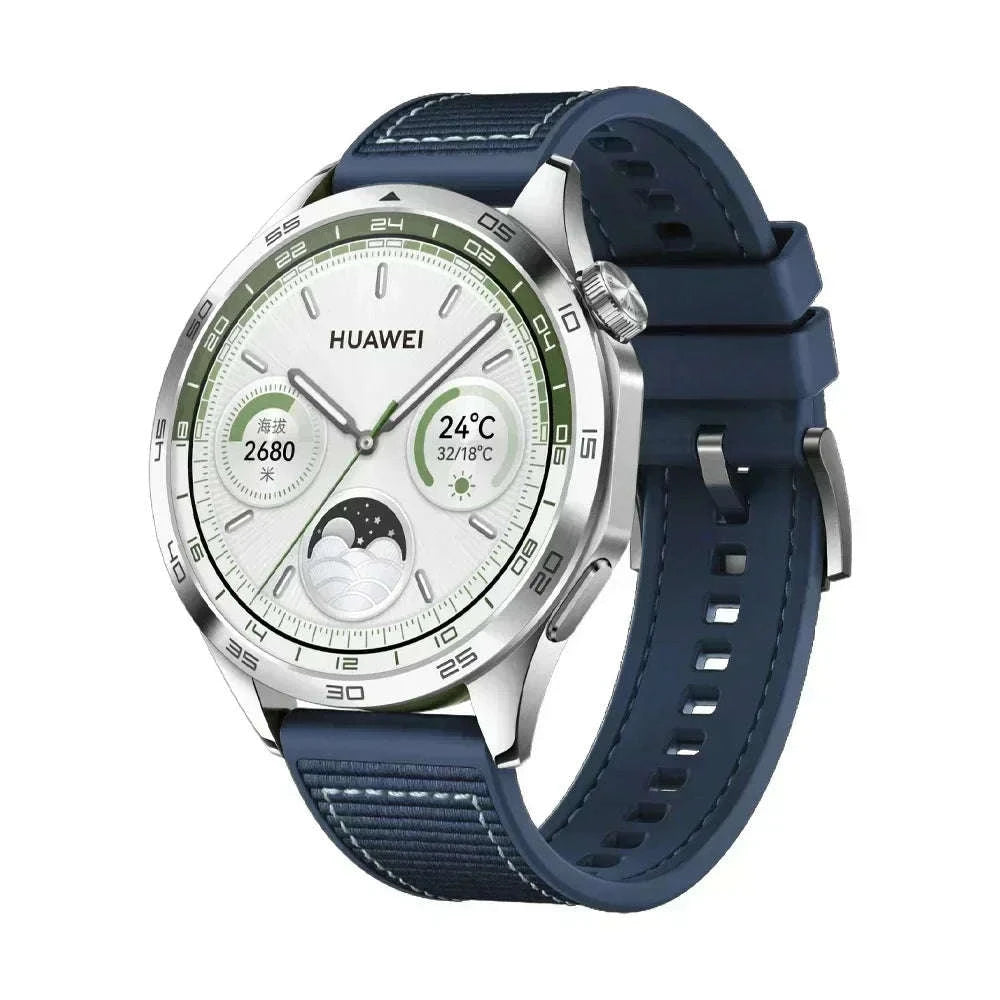 22mm Woven Braid Belt Strap for Huawei Watch GT4-Blue