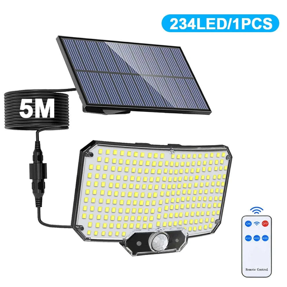 234 LED Solar Security Light with Outdoor Motion Sensor-234 LED