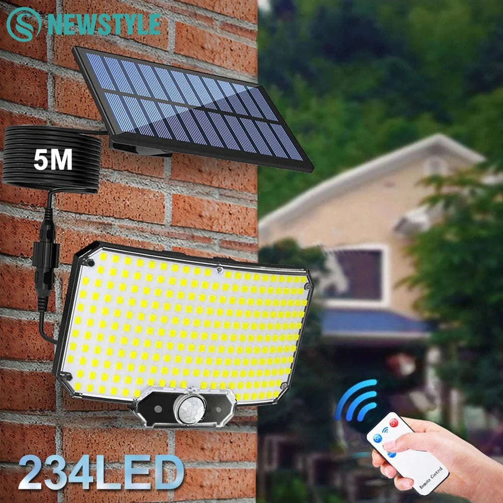 234 LED Solar Security Light with Outdoor Motion Sensor-234 LED