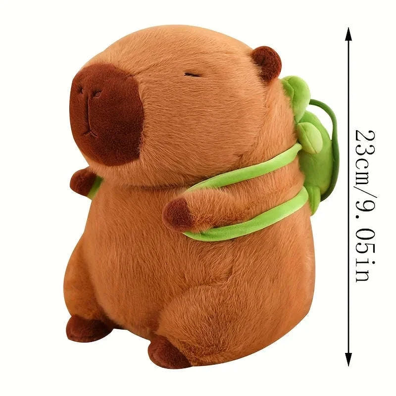 23cm Capybara Plush Simulation Capibara Anime Fluffty Toy Cute Doll Stuffed Animals Soft Doll Plush Christmas Thanksgiving Gift-Hamburger Capibara