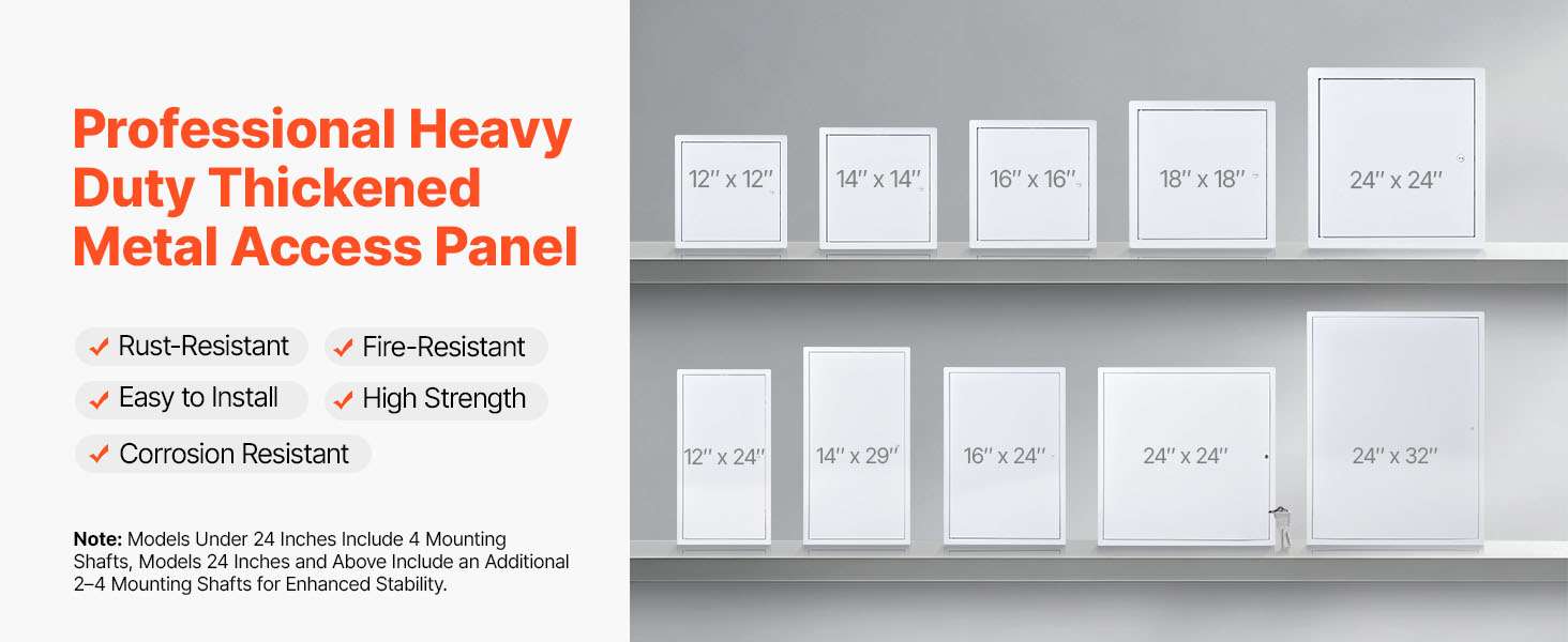 24.4 x 24.4 in Drywall Access Panel with Key Lock Steel Door-24x24inch / United States