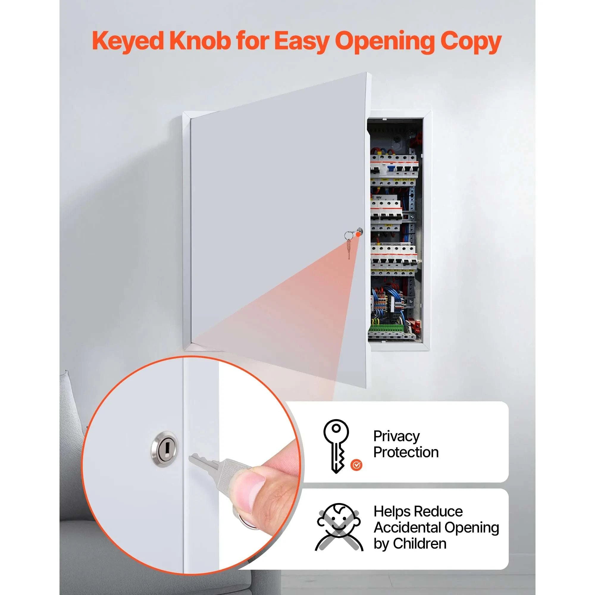 24.4 x 24.4 in Drywall Access Panel with Key Lock Steel Door-24x24inch / United States