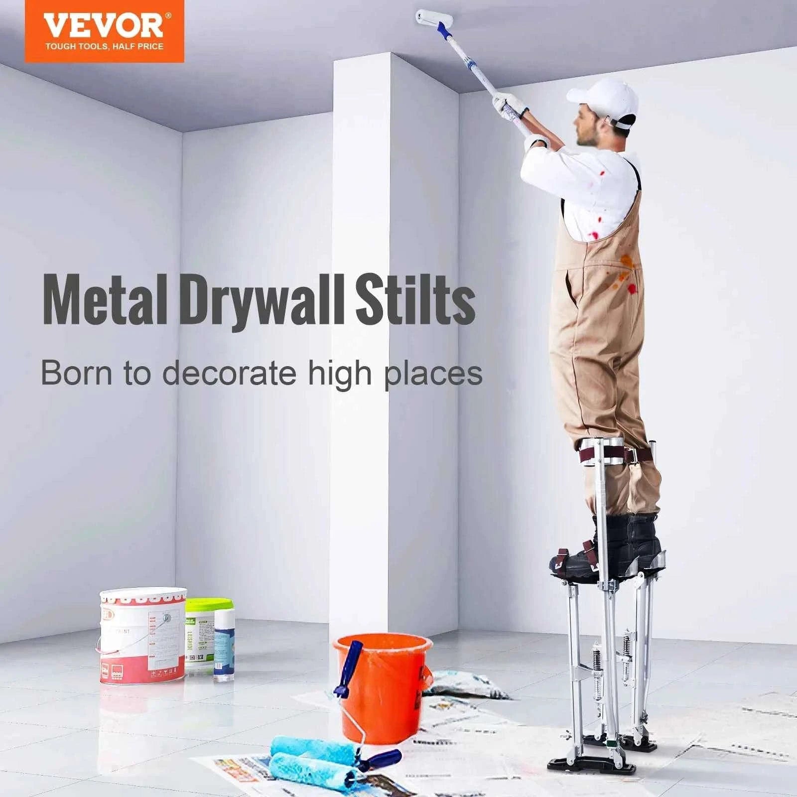 24-40 in Adjustable Drywall Stilts Aluminum Alloy-Black / france