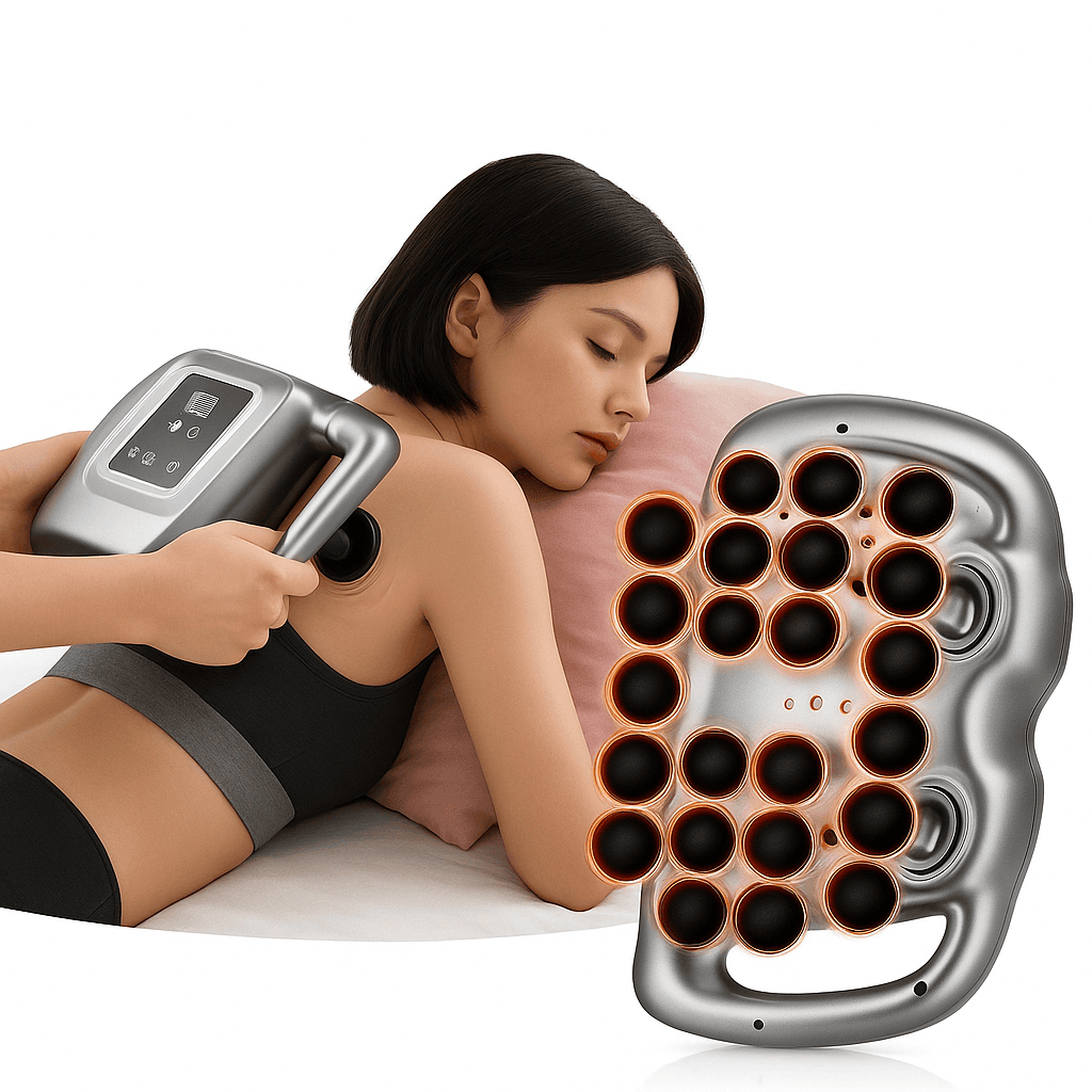 24-Head Fascia Gun with 99 Levels and 2000mAh Battery-silver