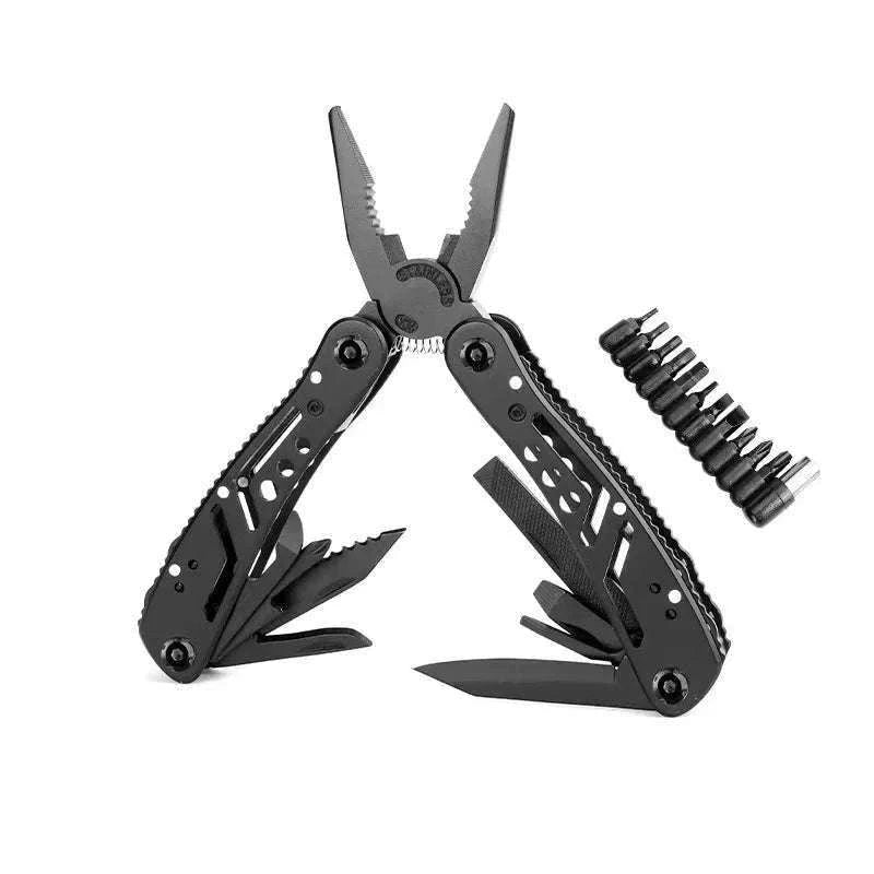 24-in-1 Multitool Pliers for Camping, Repair, Survival and Everyday Carry-black