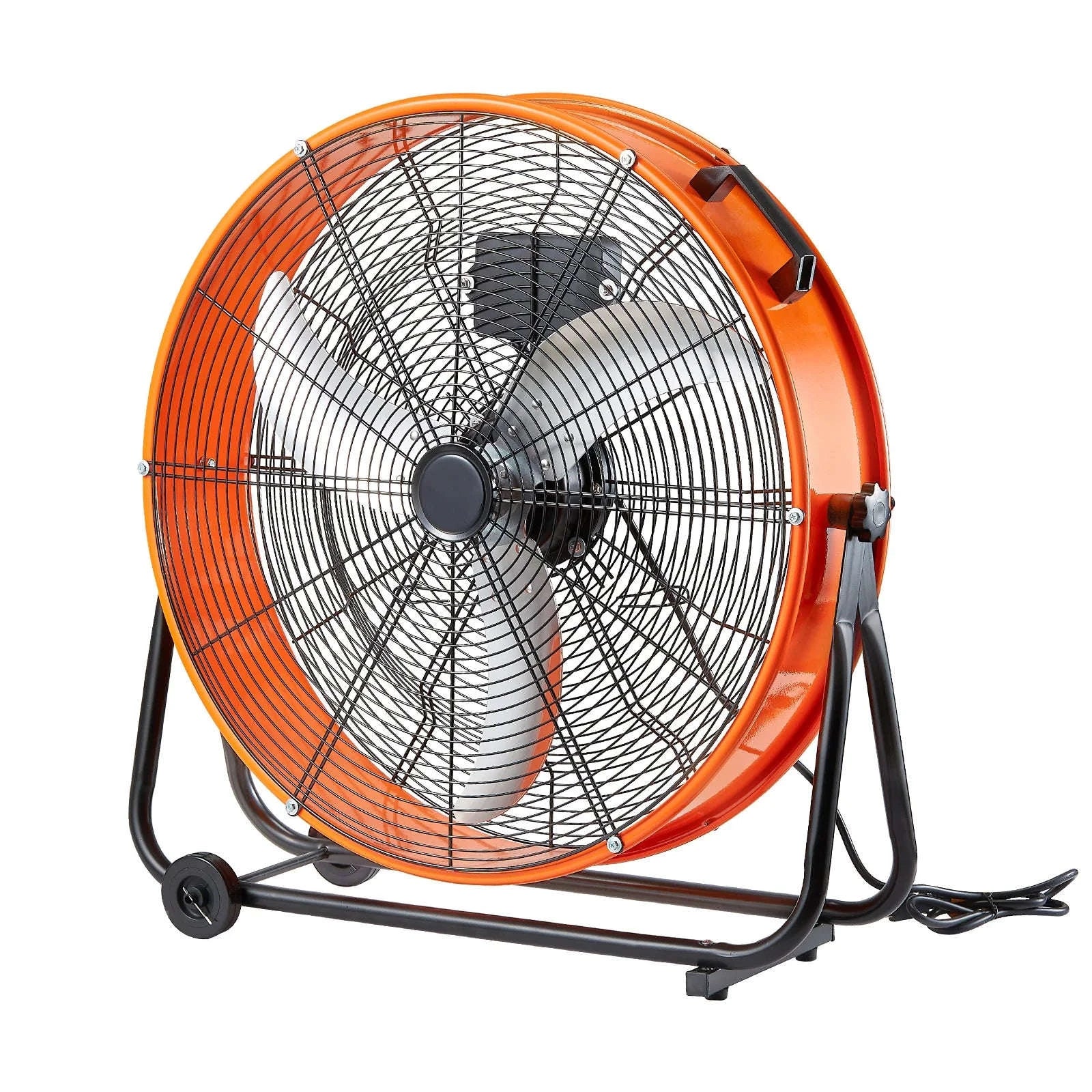 24 Inch High Velocity Drum Fan with 3 Speeds, 8600 CFM, 360° Airflow & Timer-type8 / United States