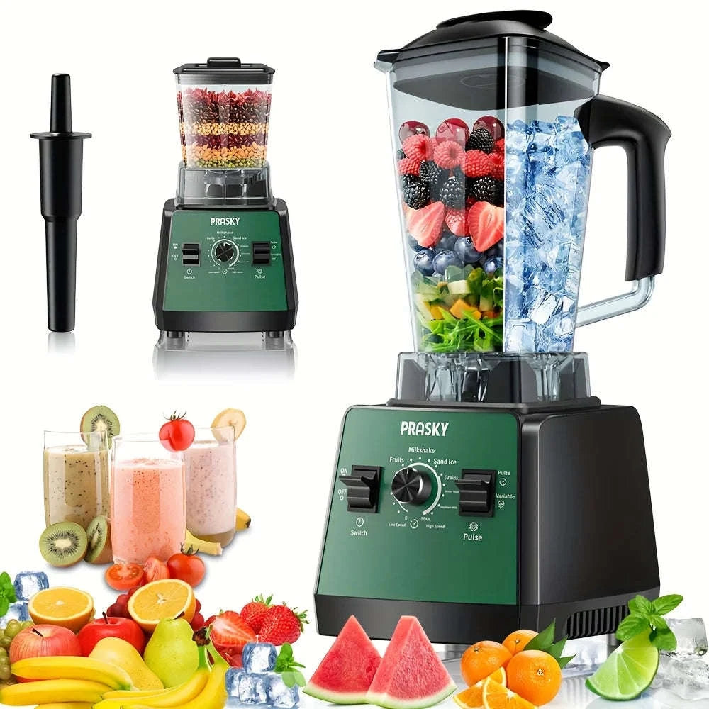 2400W Blender and Grinder Combo 25000RPM 68oz BPA-Free 2 Containers-Red / US / United States