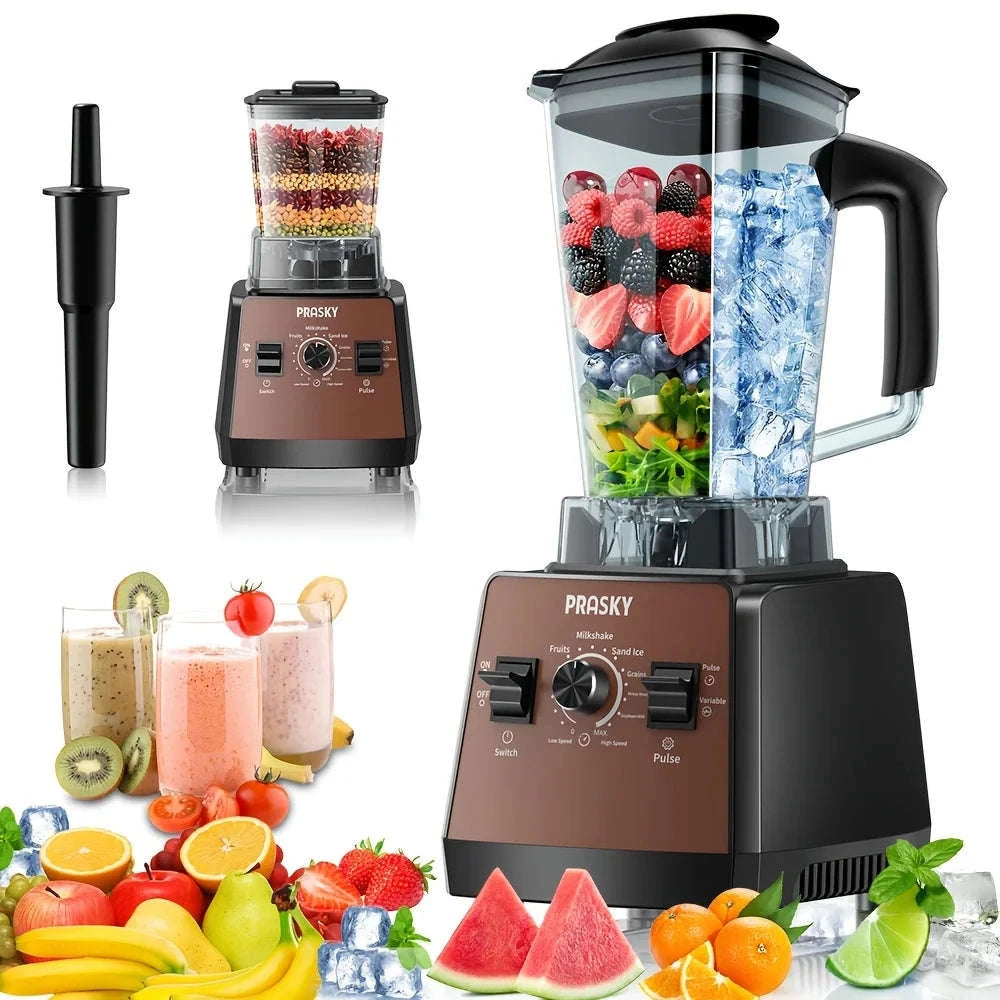 2400W Blender and Grinder Combo 25000RPM 68oz BPA-Free 2 Containers-Red / US / United States