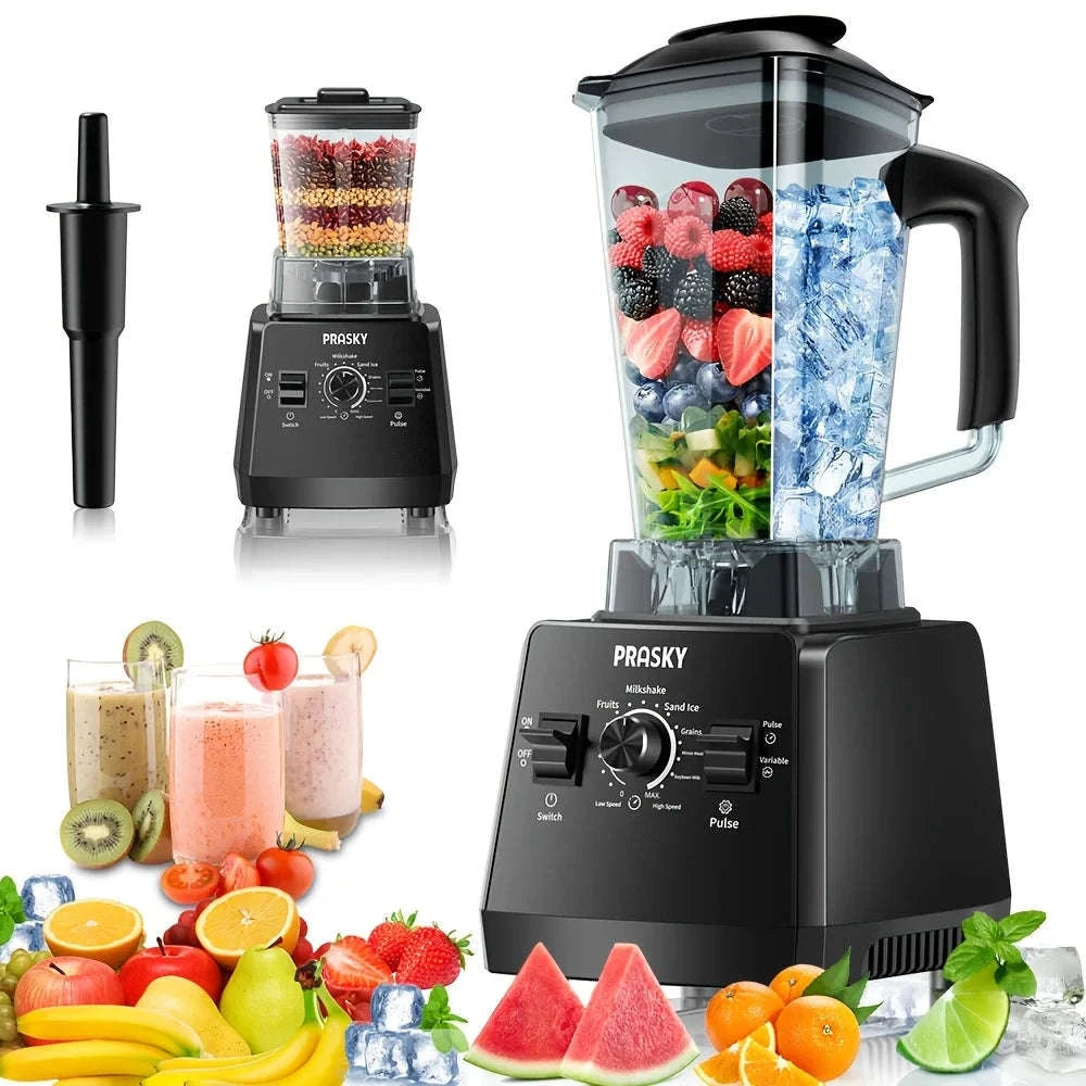 2400W Blender and Grinder Combo 25000RPM 68oz BPA-Free 2 Containers-Red / US / United States