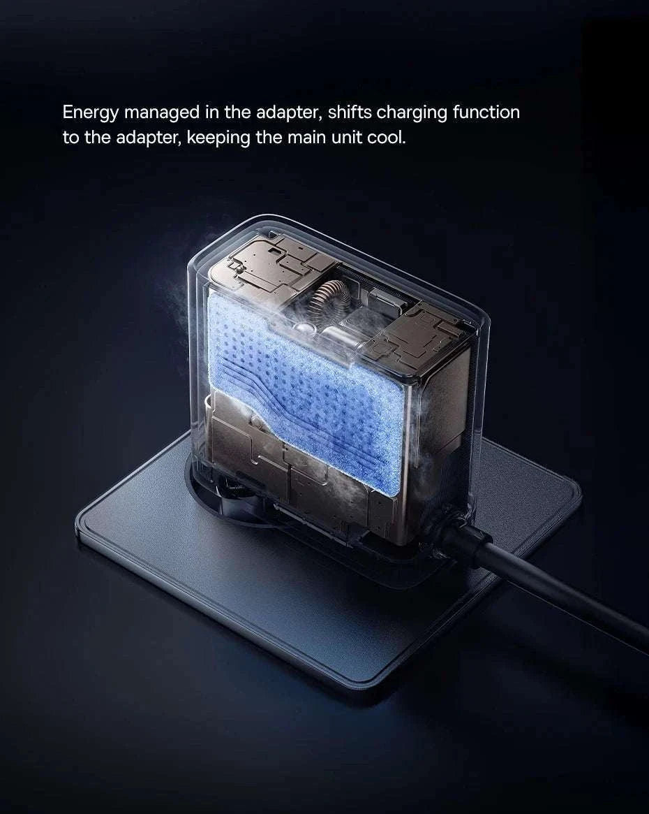 245W 6-in-1 Desktop Charger with Qi2 Wireless & 100W Retractable USB-C-EU Plug Black / China Mainland