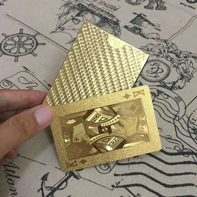 24K Gold Foil Playing Cards Deck-Gold