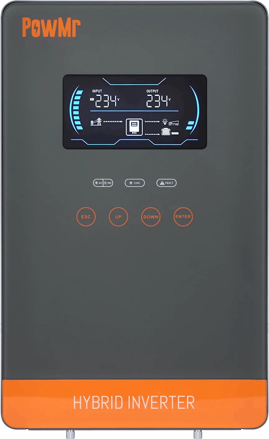 24V 4000W Solar Inverter Pure Sine Wave with LCD Display and MPPT-4KW without WIFI / 110-120V / 24V|United States
