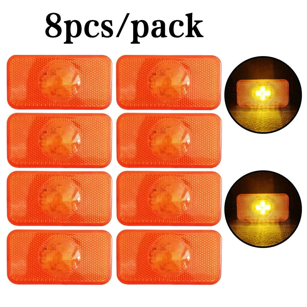 24V LED Side Lights for Truck FH FM FL Amber Clearance Lamp-10 pcs