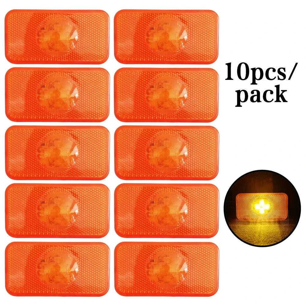24V LED Side Lights for Truck FH FM FL Amber Clearance Lamp-10 pcs