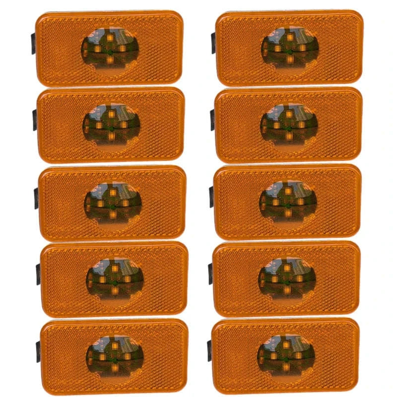 24V LED Side Marker Lights, Amber, 2pcs-8pcs amber