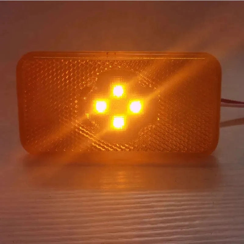 24V LED Side Marker Lights, Amber, 2pcs-8pcs amber