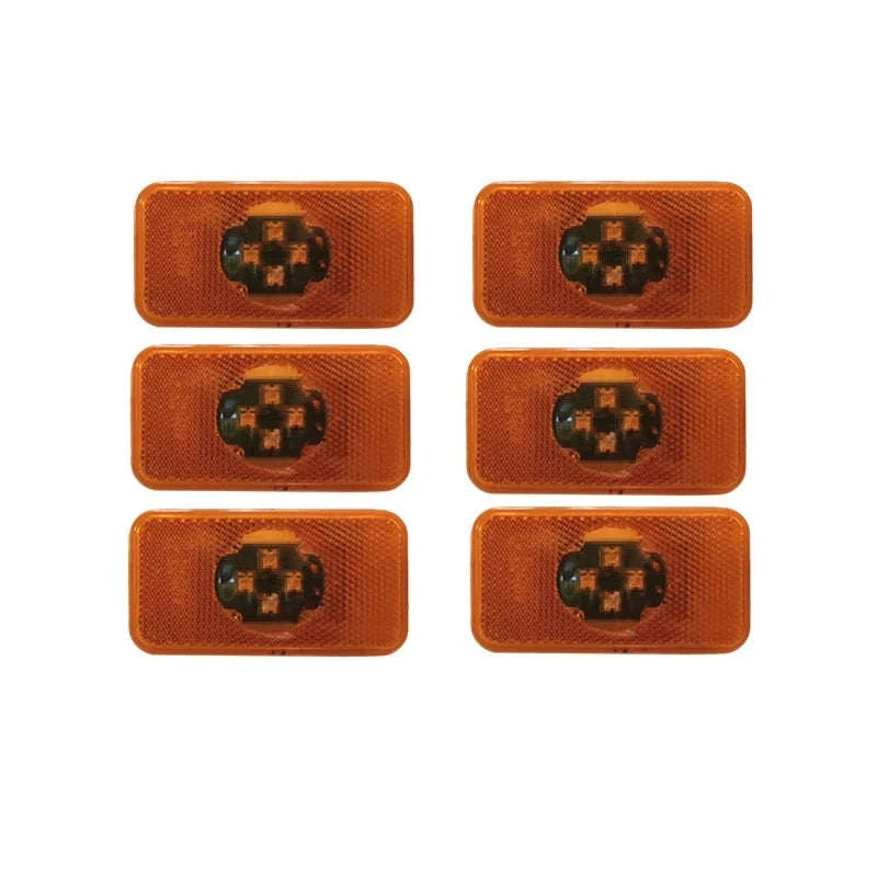 24V LED Side Marker Lights, Amber, 2pcs-8pcs amber