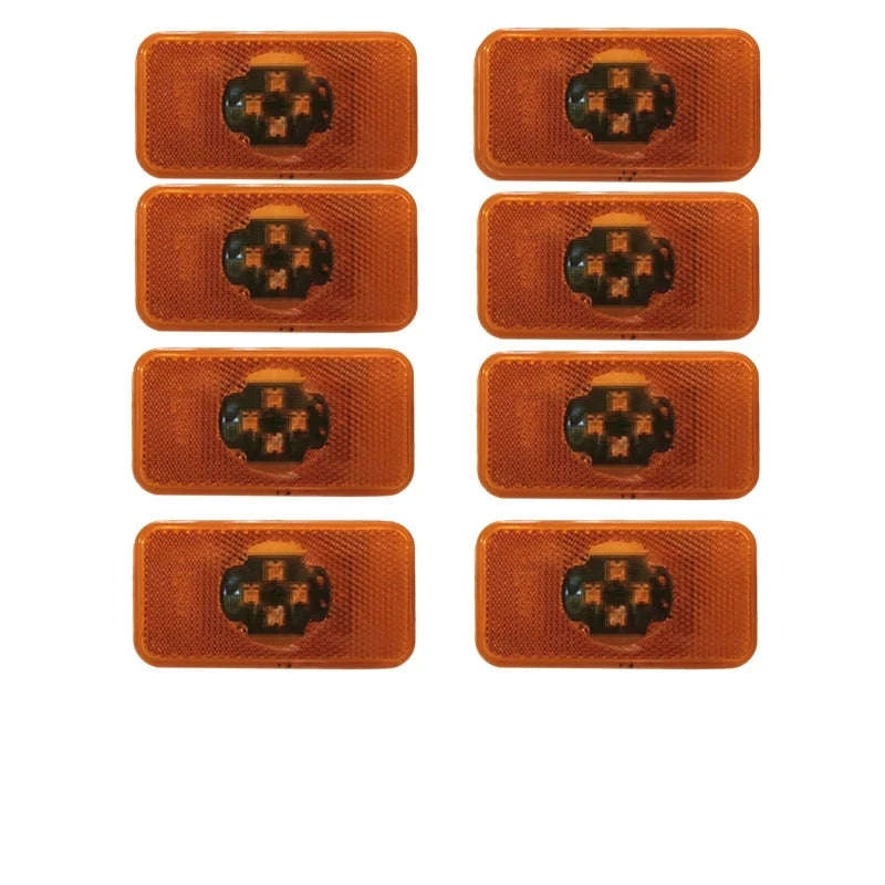 24V LED Side Marker Lights, Amber, 2pcs-8pcs amber