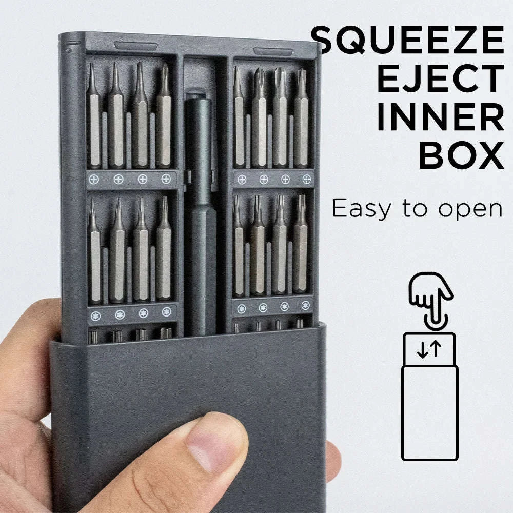 25-in-1 / 63-in-1 Magnetic Precision Screwdriver Set for Phone and PC Repair-25 pcs / China Mainland