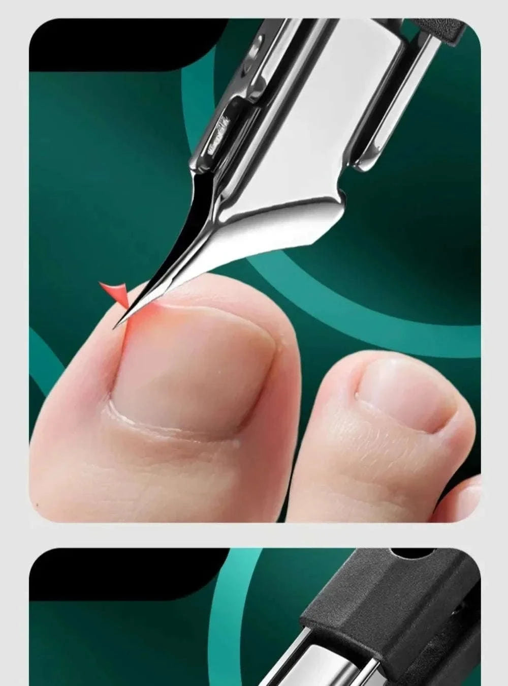 25° Slant Edge Nail Clipper for Ingrown Toenails-Orange