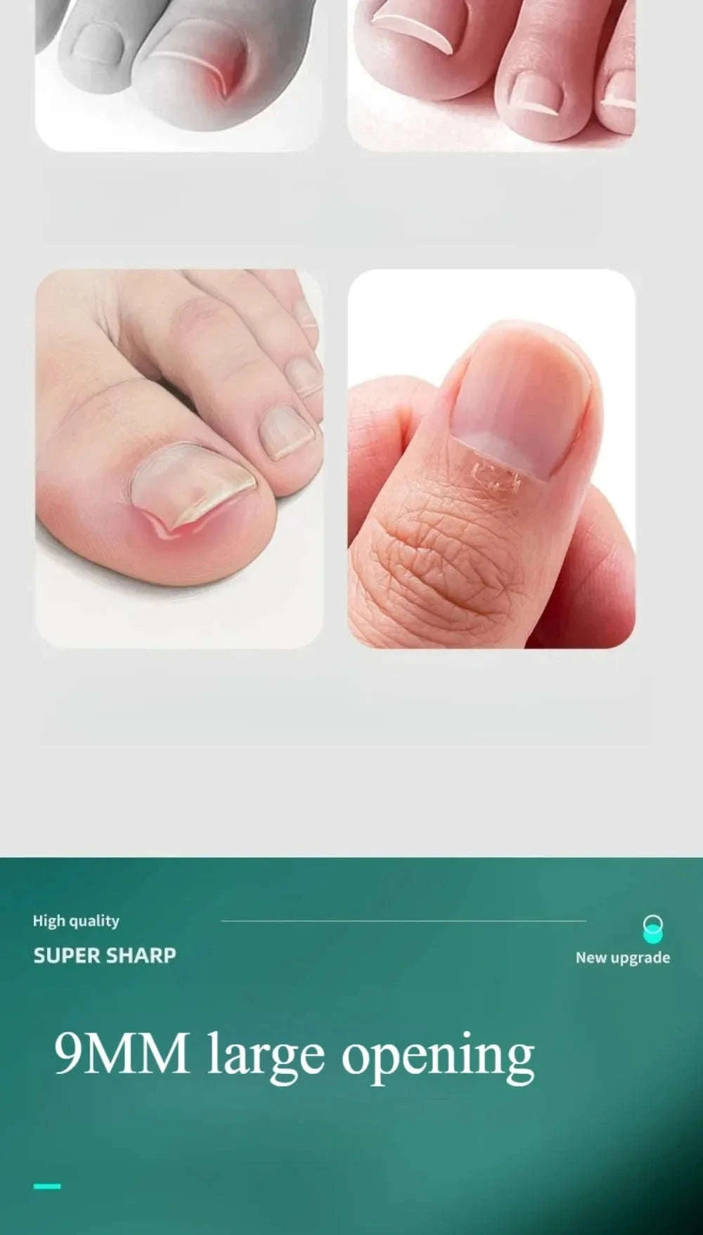 25° Slant Edge Nail Clipper for Ingrown Toenails-Orange