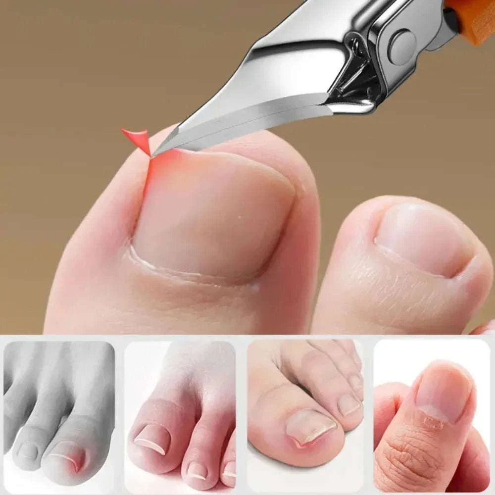 25° Slant Edge Nail Clipper for Ingrown Toenails-Orange