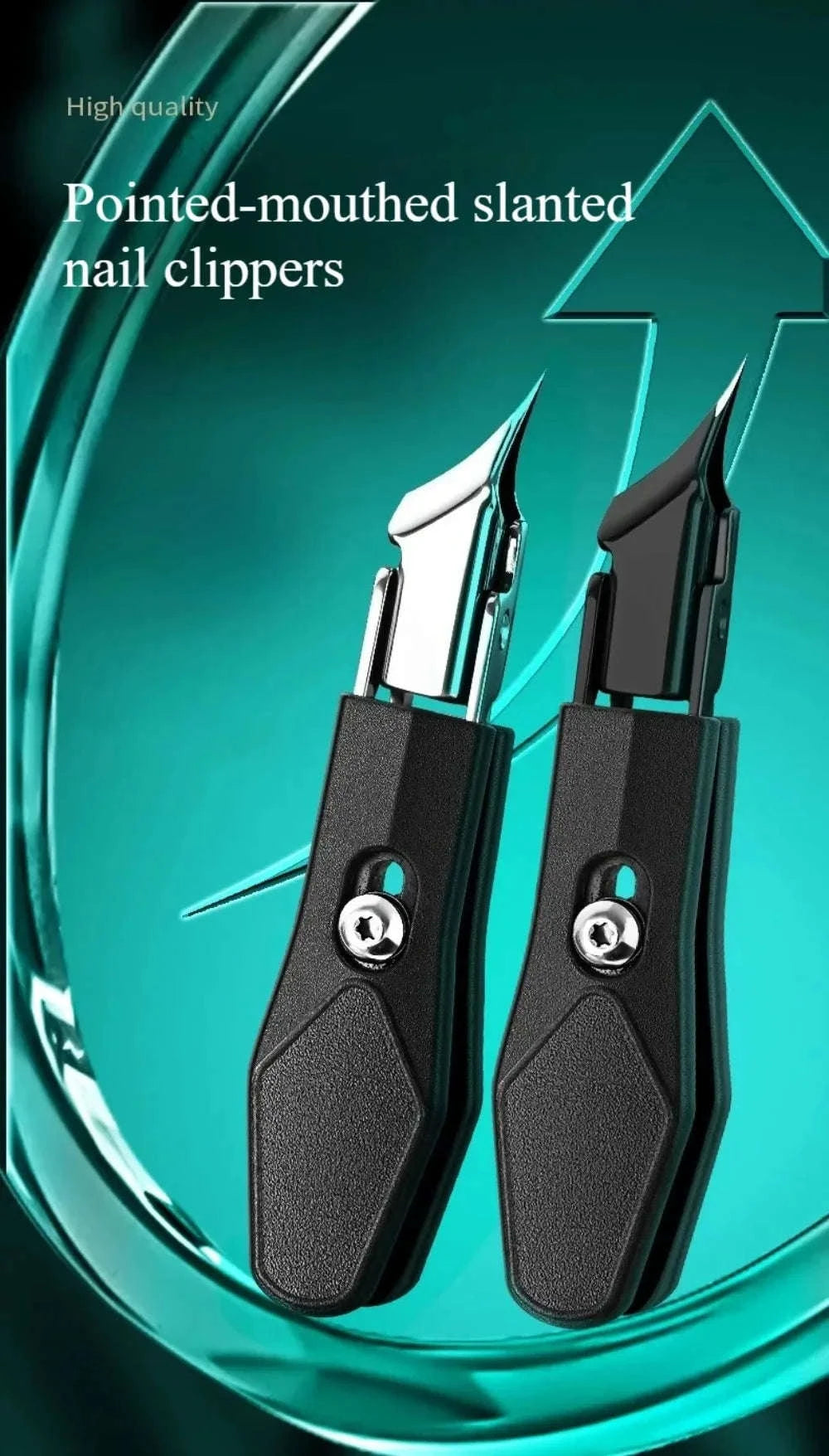 25° Slant Edge Nail Clipper for Ingrown Toenails-Orange