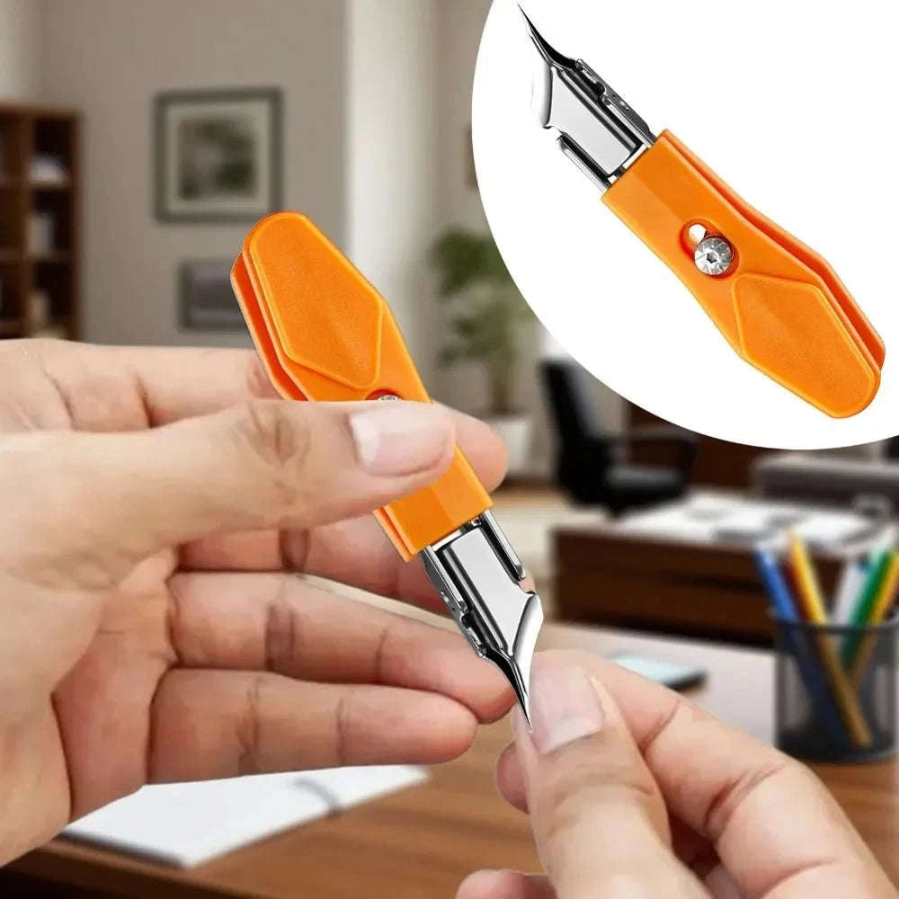 25° Slant Edge Nail Clipper for Ingrown Toenails-Orange