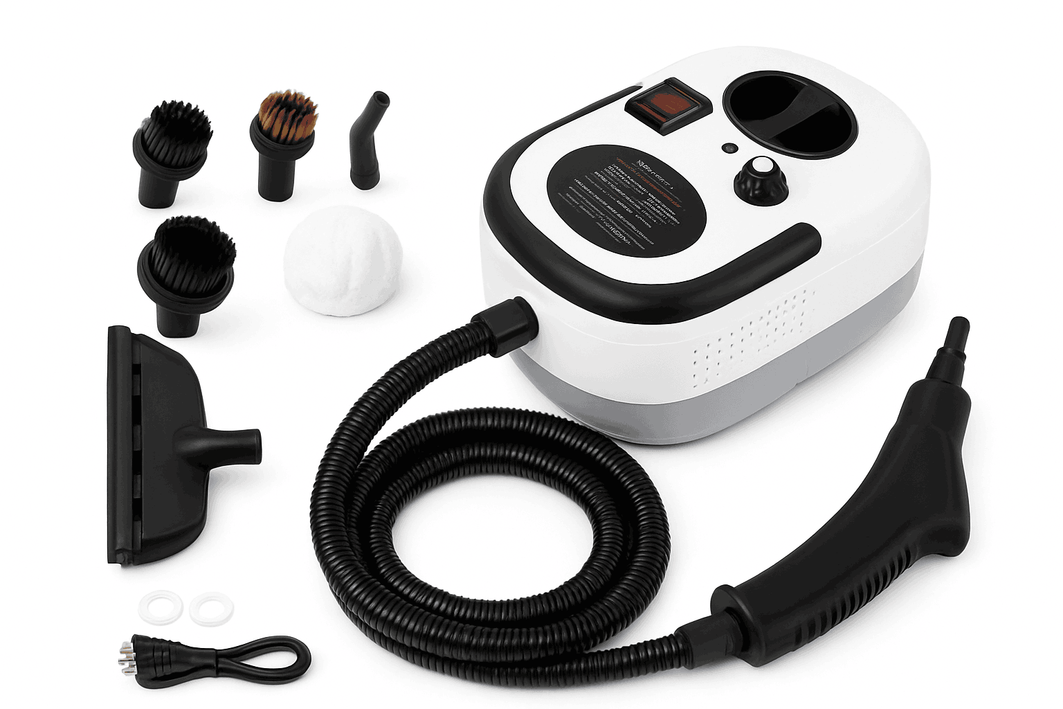 2500W Handheld Steam Cleaner with 1200ml Tank and Accessories-white / 110 V / US|United States
