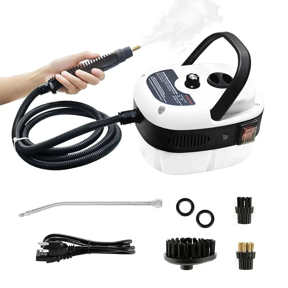 2500W Handheld Steam Cleaner with 1200ml Tank and Accessories-white / 110 V / US|United States