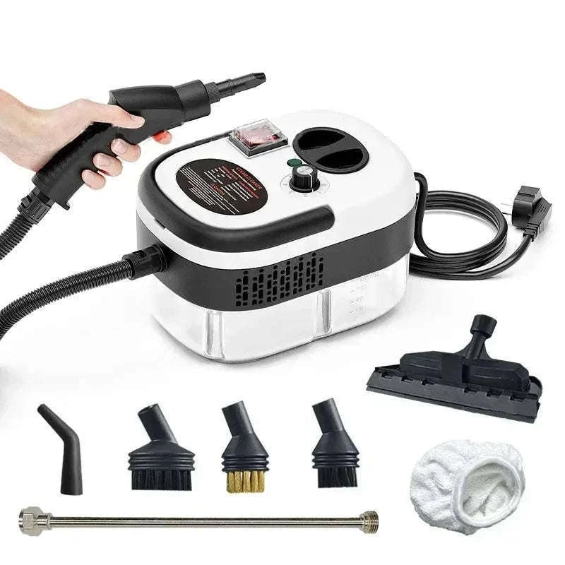 2500W Portable High Pressure Steam Cleaner for Home & Car-Upgraded White / 110 V