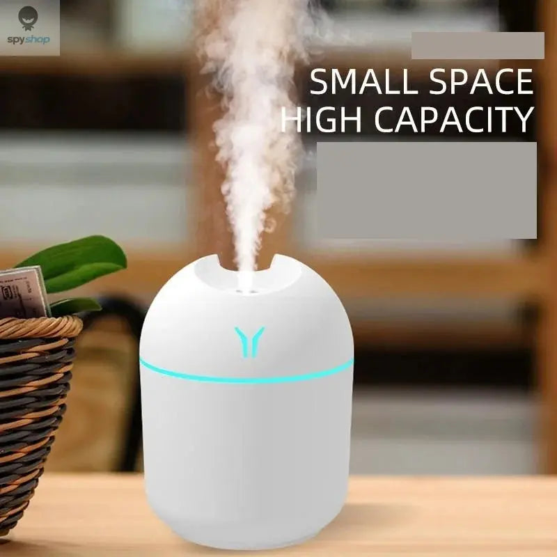 250ML USB Mini Air Humidifier Aroma Essential Oil Diffuser For Home Car Ultrasonic Mute Mist Maker Diffuser with LED Color Lamp Spy-shop.com