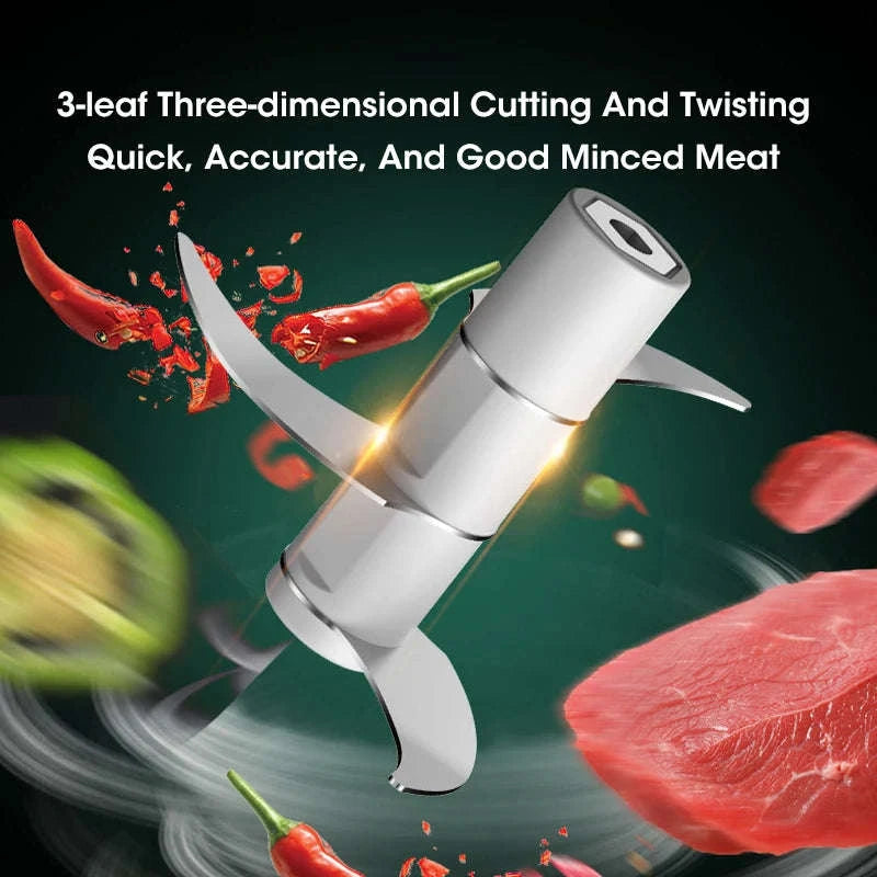 250ml Electric Garlic Masher and Portable Food Chopper-250ml Green