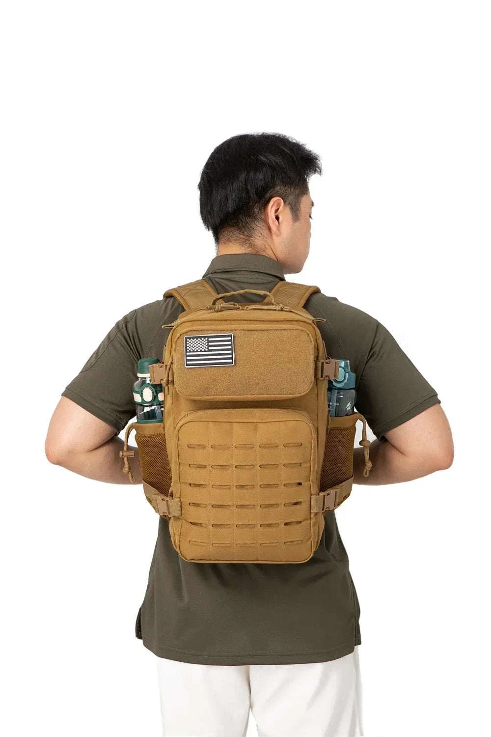 25L/45L Tactical Backpack with Water Bottle Holder-25L Gray / spain