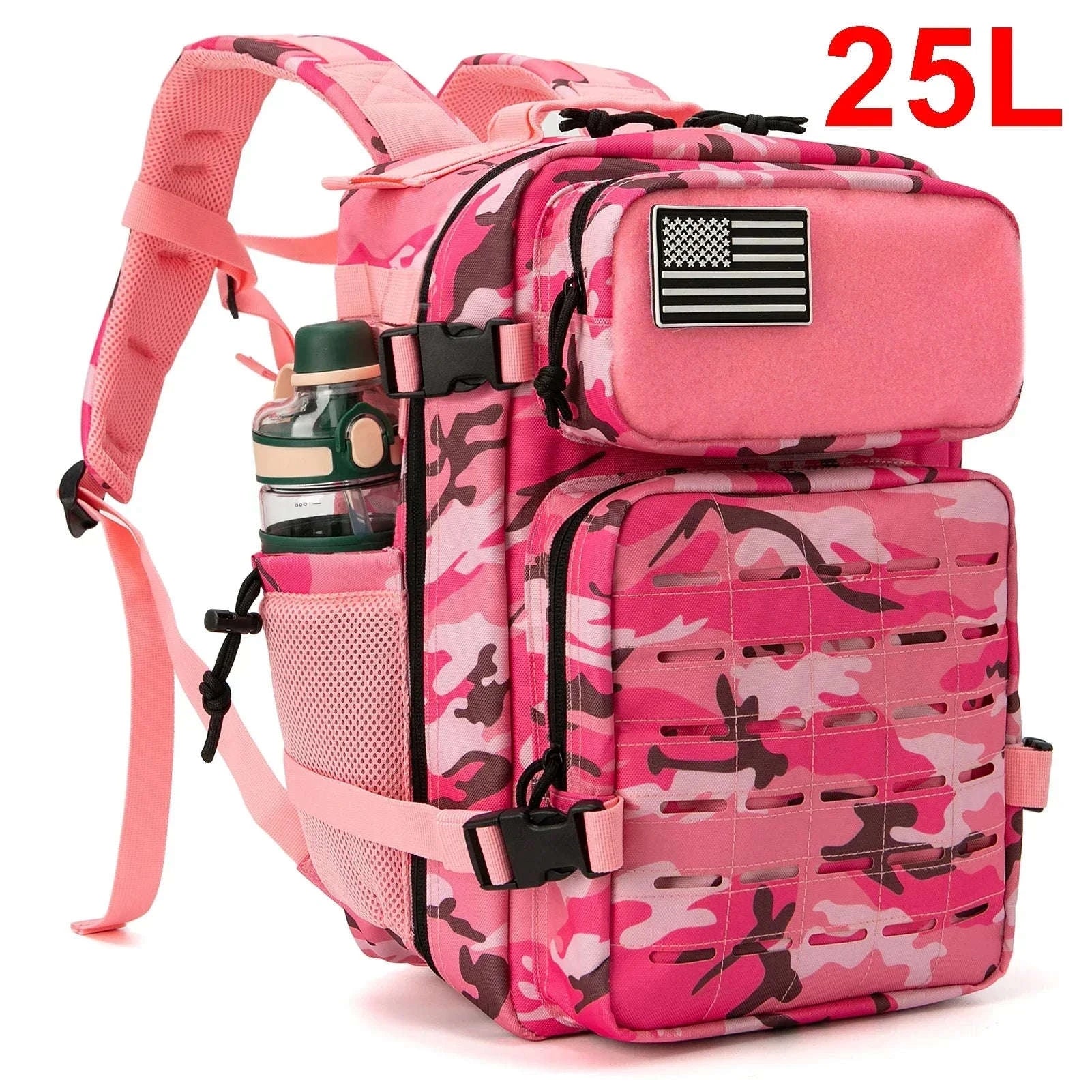 25L/45L Tactical Backpack with Water Bottle Holder-25L Gray / spain