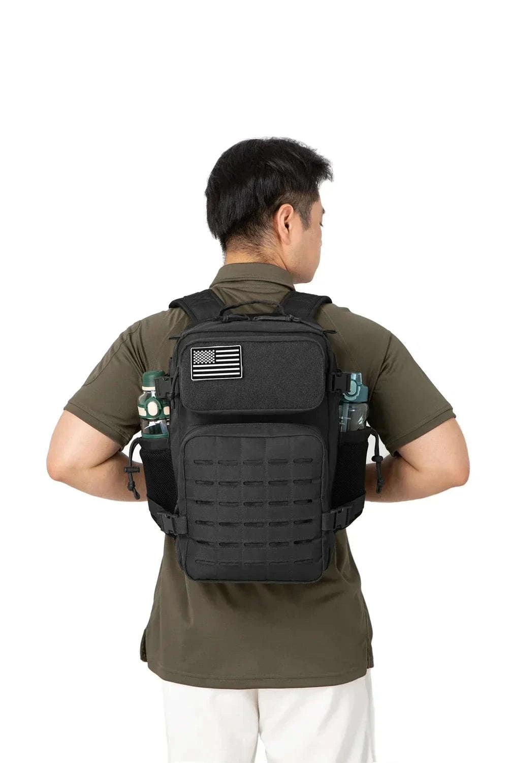 25L/45L Tactical Backpack with Water Bottle Holder-25L Gray / spain
