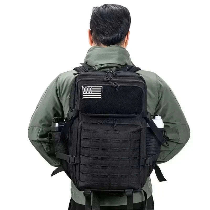 25L/45L Tactical Backpack with Water Bottle Holder-25L Gray / spain