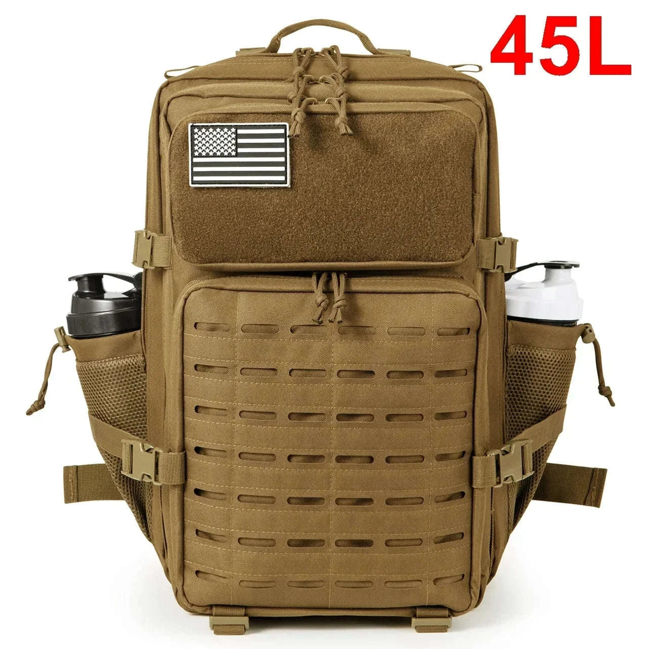 25L/45L Tactical Backpack with Water Bottle Holder-25L Gray / spain