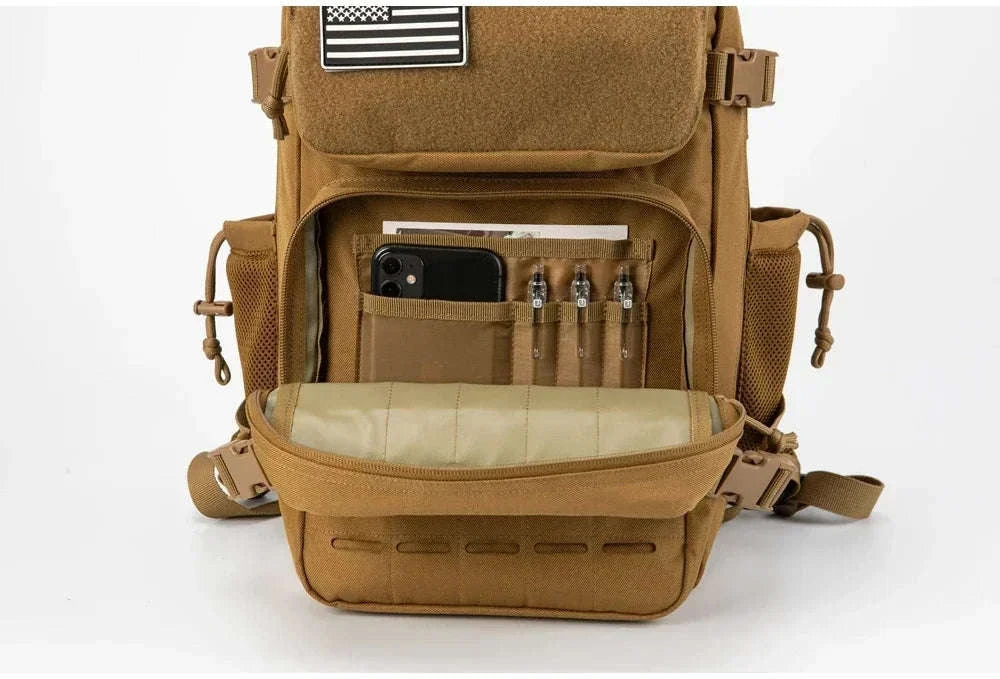 25L/45L Tactical Backpack with Water Bottle Holder-25L Gray / spain