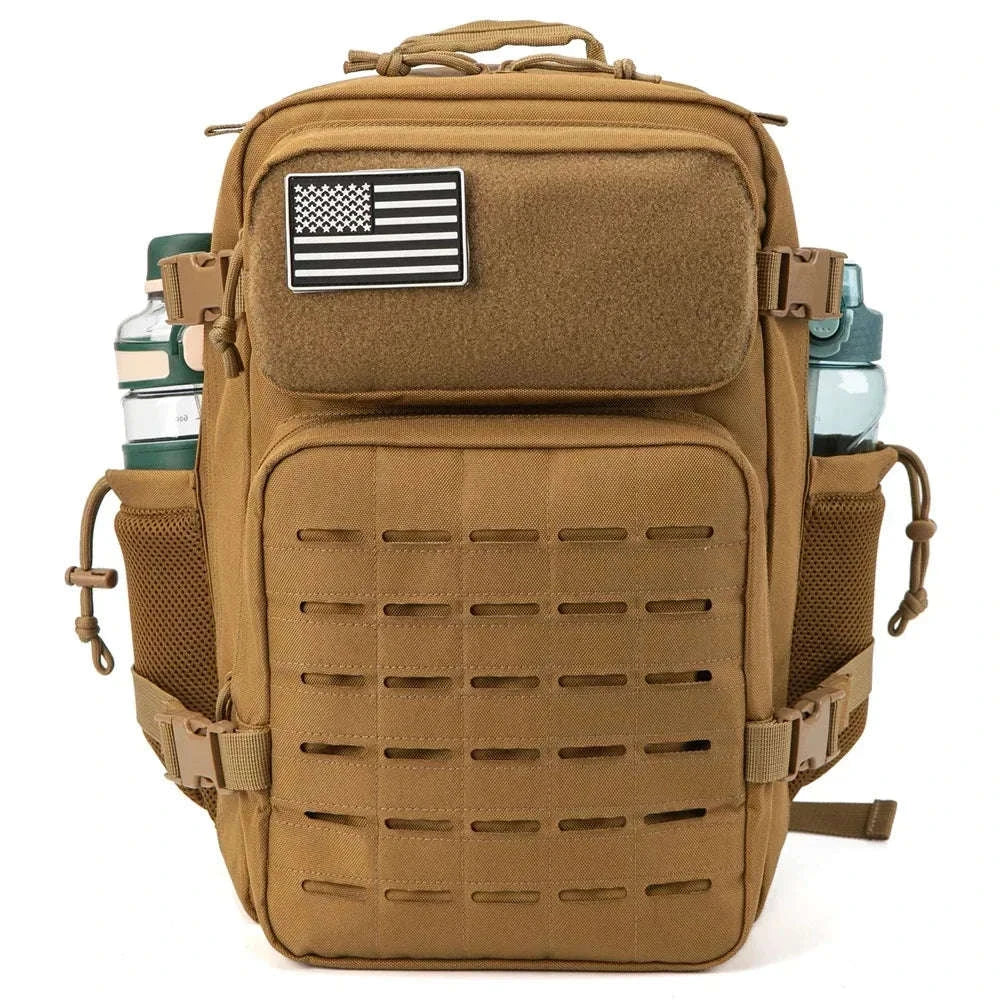 25L/45L Tactical Backpack with Water Bottle Holder-25L Gray / spain