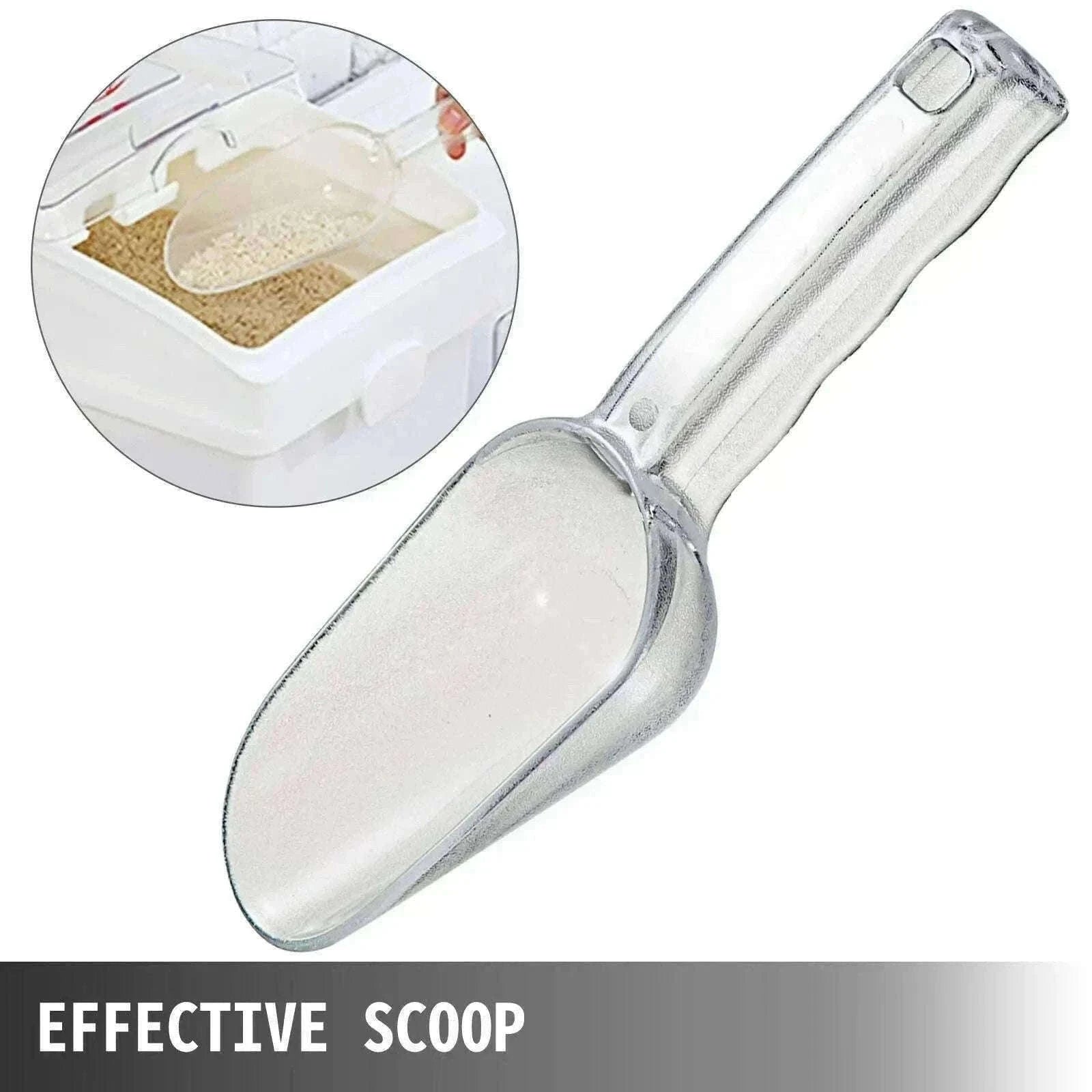 25L Ingredient Storage Bin with Scoop & Wheels Dustproof Container-3 PCS / GERMANY