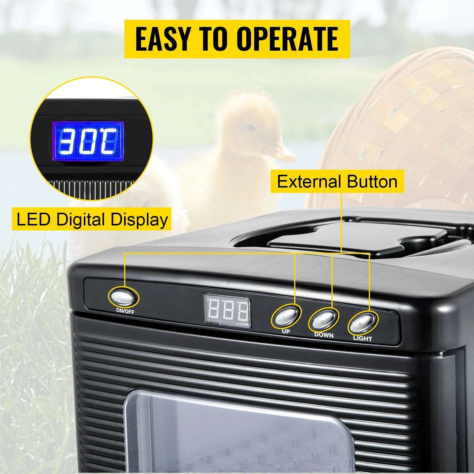 25L Reptile Incubator with Heating and Cooling-black / 25L / Germany