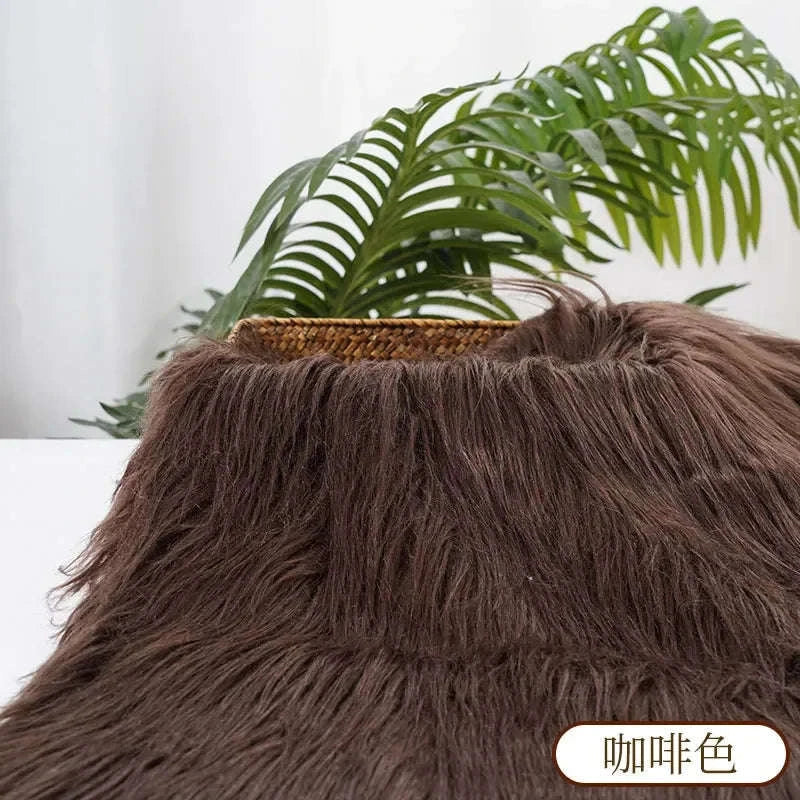 25x45cm Long Hair Faux Fur Fabric for Creative Projects-35 / 25x45cm